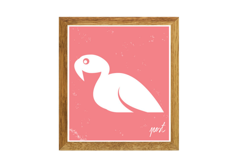 Pest Swan Red poster