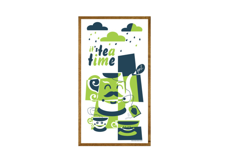 Pest Tea Time Green poster
