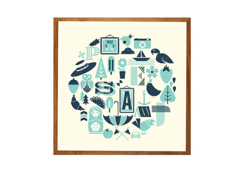 Pest Circle poster multicolour posters