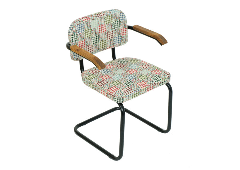 SYLWIA conference chair from the 90s. Produced by Nowy Styl. Black