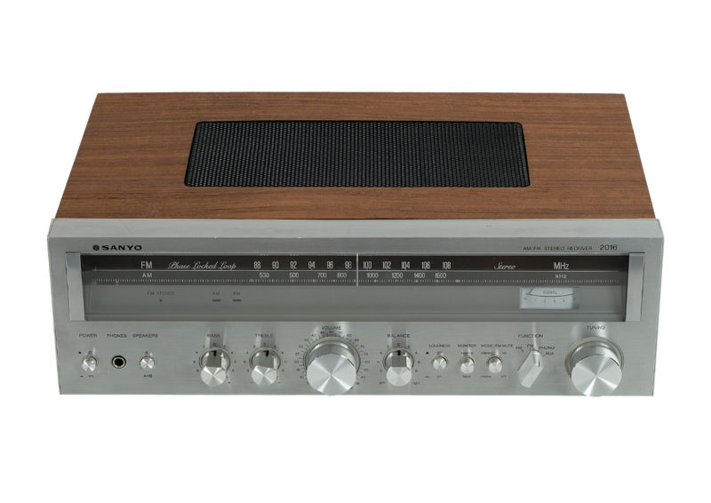 Sanyo 2016 Stereo Receiver. Classic Vintage. Revitalized. Sanyo 2016 Stereo Receiver.