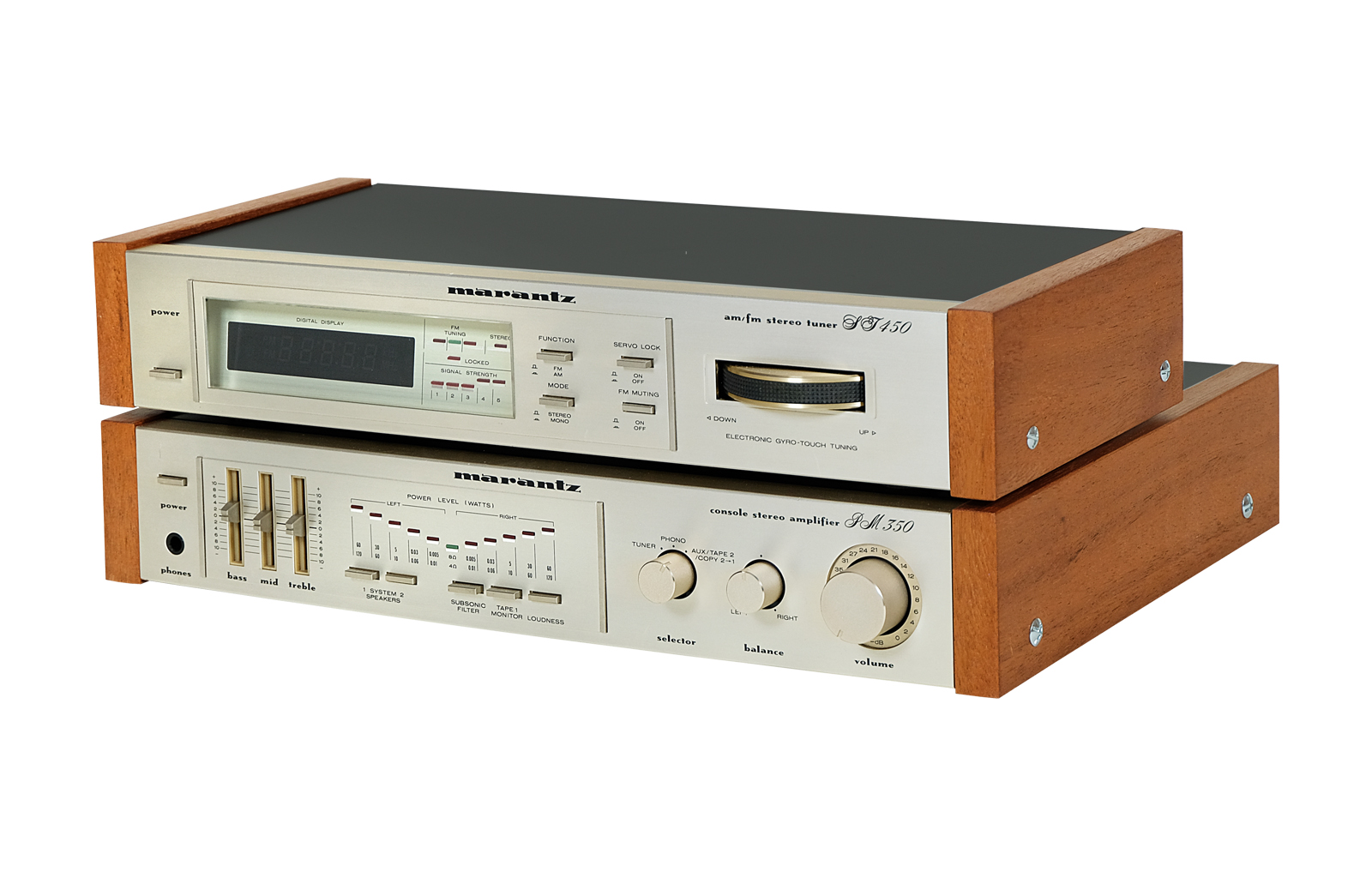 Marantz PM 350 amplifier. Marantz ST 450 tuner.
