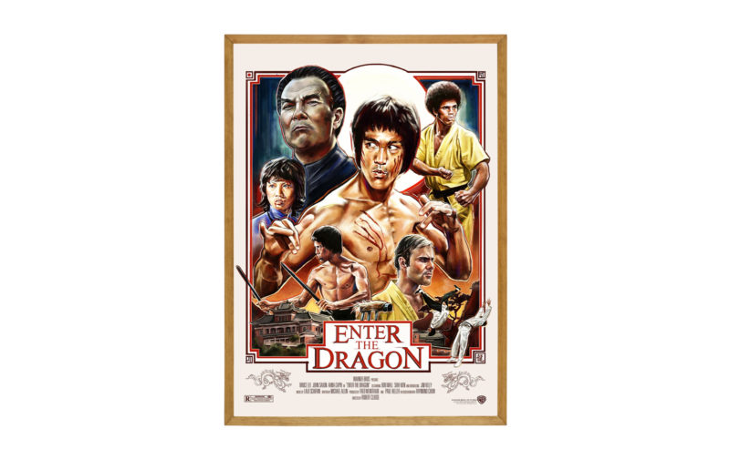 Enter the Dragon film poster. Classic Vintage. Enter the Dragon film poster. Bruce Lee