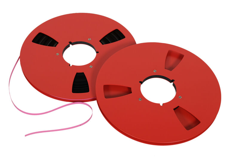 Szpule aluminiowe REVOX 26,5cm. Taśma REVOX Professional 601. Formuła 1. Revox Professional 601, audio vintage