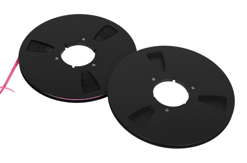 Szpule aluminiowe REVOX 26,5cm. Taśma REVOX Professional 601. Black night. Revox Professional 601, audio vintage