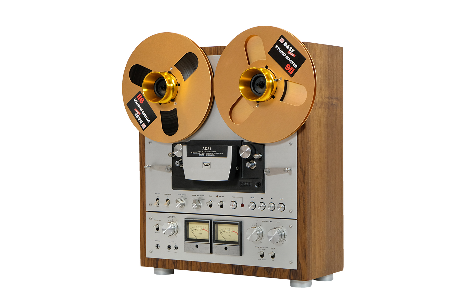 Magnetofon szpulowy Akai GX 650D. Classic Vintage. Po całkowitej rewitalizacji. Premium version. Akai GX 650D, maxell UD